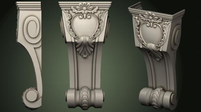 Corbels (KR_0727) 3D model for CNC machine